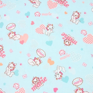 Marie Cat Fabric Cartoon Fabric Anime Cotton Fabric By The Half Yard