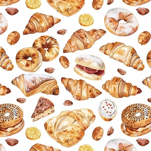 Tela de croissant y cítricos Tela de dibujos animados Tela de algodón de anime por media yarda