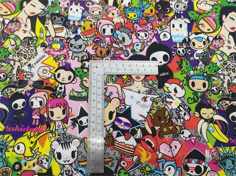 Tokidoki Fabric Unicorn Fabric Cartoon Fabric Anime Cotton Fabric By The Half Yard