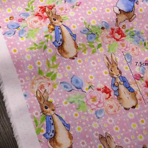 Peter Rabbit Fabric Beatrix Potter Fabric Cartoon Fabric Anime Cotton Fabric By The Half Yard