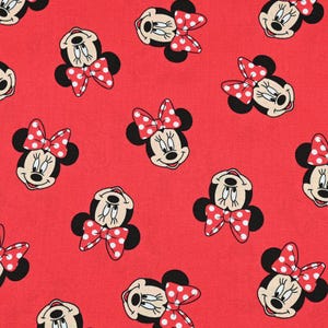 Tela de Minnie Mouse Tela de dibujos animados Tela de algodón de anime por media yarda