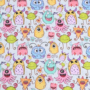Monsters, Inc. Fabric Monsters Fabric Cartoon Fabric Anime Cotton Fabric By The Half Yard