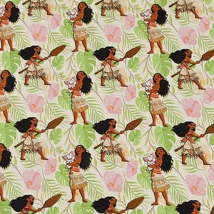 Moana Fabric Cartoon Fabric Anime Cotton Fabric By The Half Yard