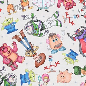 Disney Toy Story Fabric Toy Story Buzz Fabric Cartoon Fabric Anime Cotton Fabric By The Half Yard