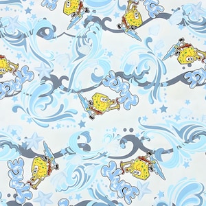 SpongeBob SquarePants Fabric Patrick Fabric Cartoon Fabric Anime Cotton Fabric By The Half Yard