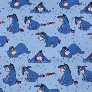 Tissu Winnie l'ourson Tissu Bourriquet Tissu de dessin animé Tissu en coton animé au demi-mètre
