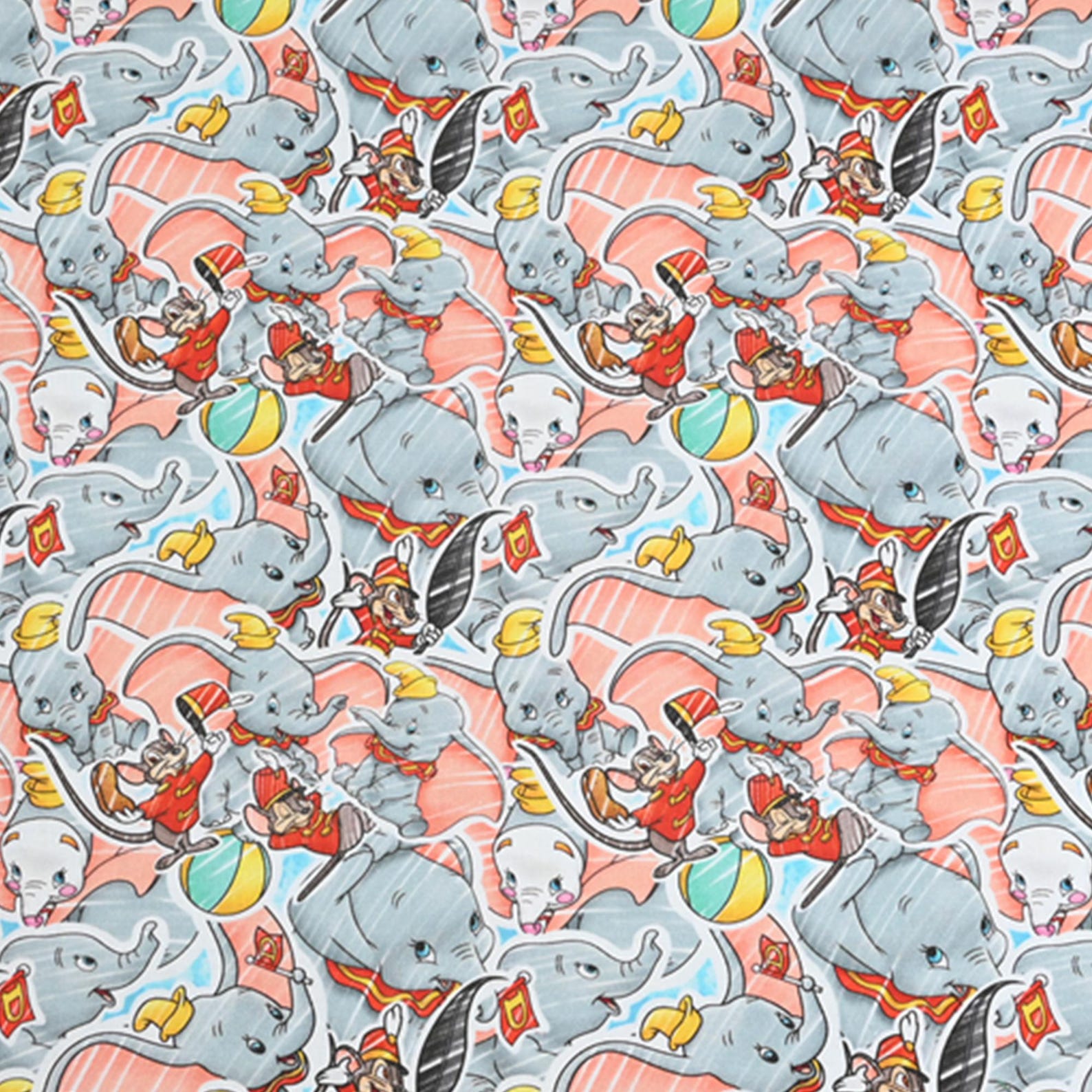 Dumbo Fabric Cartoon Fabric Cotton Fabric by the Half Yard - Etsy