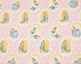 Tessuto Peter Rabbit Tessuto Beatrix Potter Tessuto Cartoon Tessuto Anime Tessuto di cotone a mezzo metro