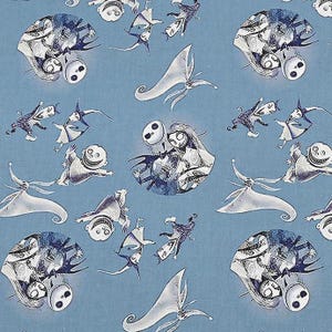 The Nightmare Before Christmas Fabric Jack Skellington Fabric Cartoon Fabric Anime Cotton Fabric By The Half Yard