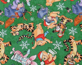 Winnie the Pooh Fabric Pooh Bear Fabric Cartoon Fabric Anime Cotton Fabric By The Half Yard