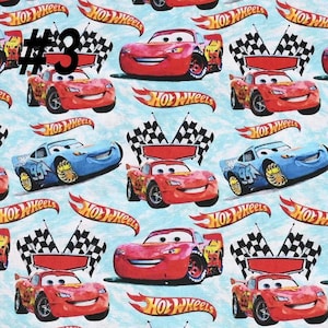 Disney Pixar Cars Print Fabric Cartoon Fabric Cartoon Cotton Fabric By The Half Yard #3
