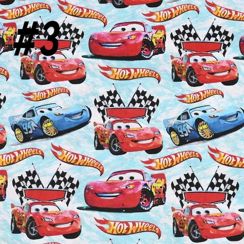Disney Pixar Cars Print Fabric Cartoon Fabric Cartoon Cotton Fabric By The Half Yard #3