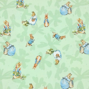 Peter Rabbit Fabric Beatrix Potter Fabric Cartoon Fabric Anime Cotton Fabric By The Half Yard