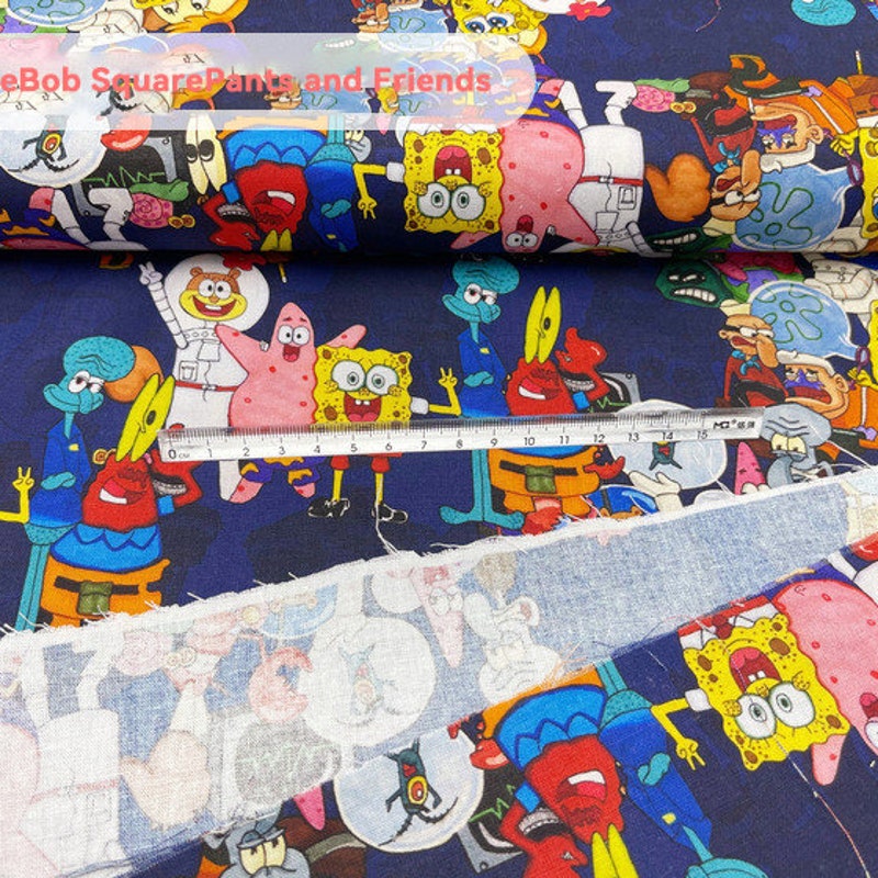 Spongebob Fabric by the Yard - Etsy
