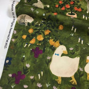 Duck Fabric Animal Gardens Fabric Cartoon Fabric Anime Cotton Fabric By The Half Yard