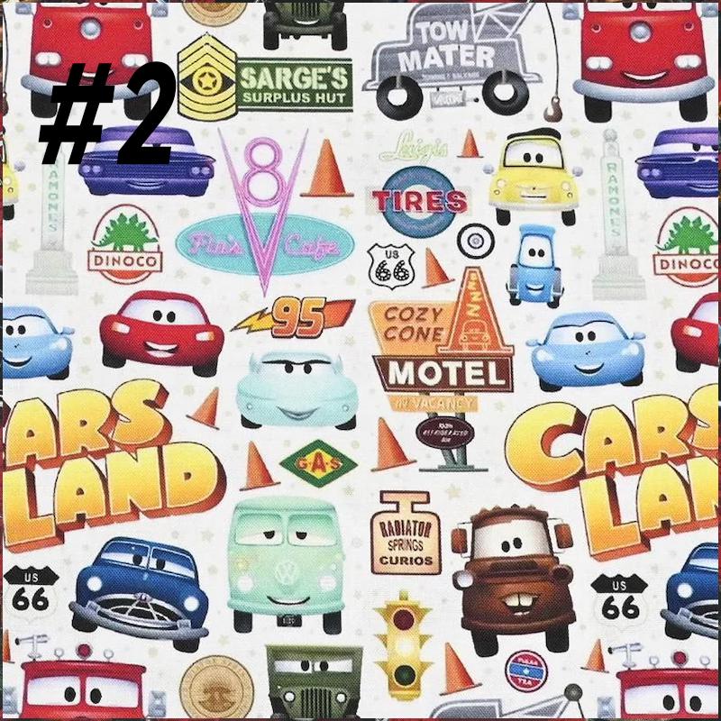Cars Pixar Pattern Disney Pixar Cars Print Fabric Cartoon Fabric Cartoon Cotton Fabric by ...