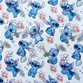 Stitch Fabric Blue Koala Fabric Cartoon Fabric Anime Cotton Fabric By The Half Yard