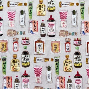 Japanese Seasoning Fabric Cartoon Fabric Anime Cotton Fabric By The Half Yard