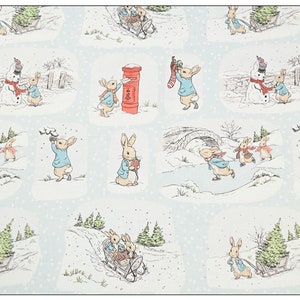 Peter Rabbit Fabric Beatrix Potter Fabric Cartoon Fabric Anime Cotton Fabric By The Half Yard
