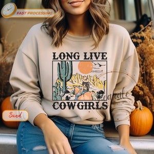 Long Live Cowgirls Comfort Colors Shirt, Cowboy shirt, Western Shirt, Rodeo shirt, Cowgirl Shirt, Western cowboy shirt, Western Graphic Tee