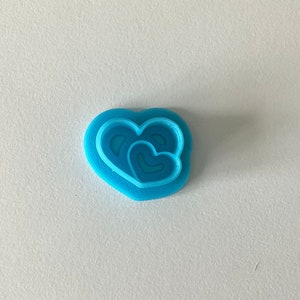 Heart Valentine’s Day Clay Cutter Polymer Clay Cutters Double Heart Embossing Polymer Clay Stud Cutters Fondant Cutter Cookie Cutters