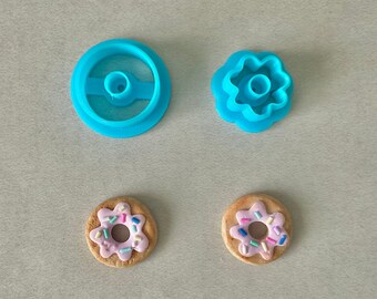 Polymer clay cutter, Donut clay cutter, Clay cutters, Cookie Cutters Polymer clay earrings, Clay charms, Handmade earrings, DIY earring
