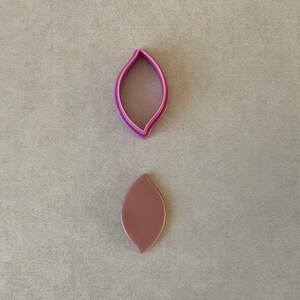 Leaf Shape cutter Polymer Clay cutter Polymer clay tool Clay mould Shape clay cutter clay Earrings cutter Organic Cookie Cutter
