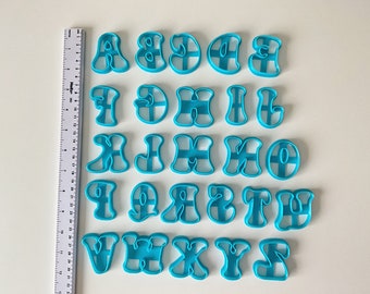 Alphabet Clay Cutters 1 Full English Alphabet Clay Cutters Letters Polymer Clay Cutter Set of 26 Alphabet Letters Cookie Cutters