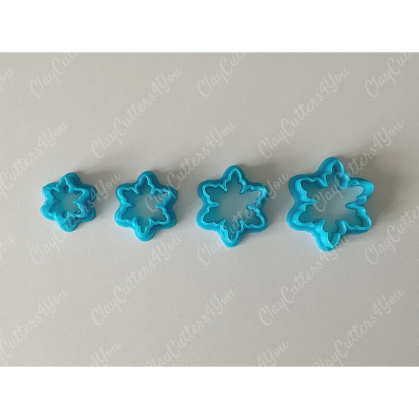 Snowflake Clay Cutter Christmas Polymer clay cutters Festive Clay Cutter Clay earrings Cutter Clay tools Fondant Cutter Ornament