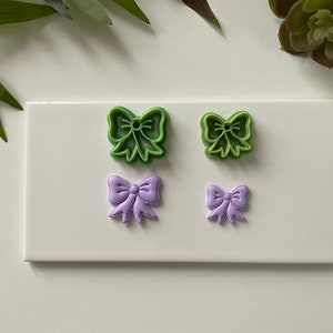 Polymer clay cutter  Embossing clay cutter Bow clay cutter Cookie Cutter Clay earring cutter  Clay tools Jewellery making