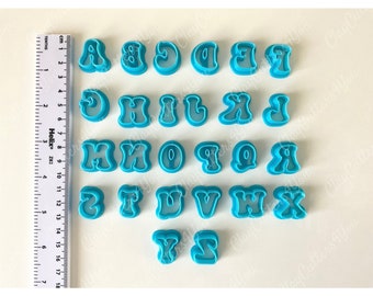 Alphabet Clay Cutters Full English Alphabet Clay Cutters Mini Letters Polymer Clay Cutter Set of 26 Alphabet Letters Cookie Cutters