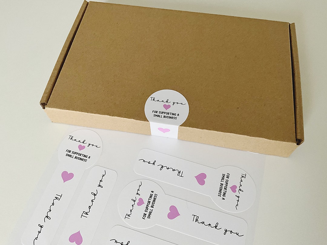 Thank You Stickers for Small Business Box Seal Labels Thank You for ...