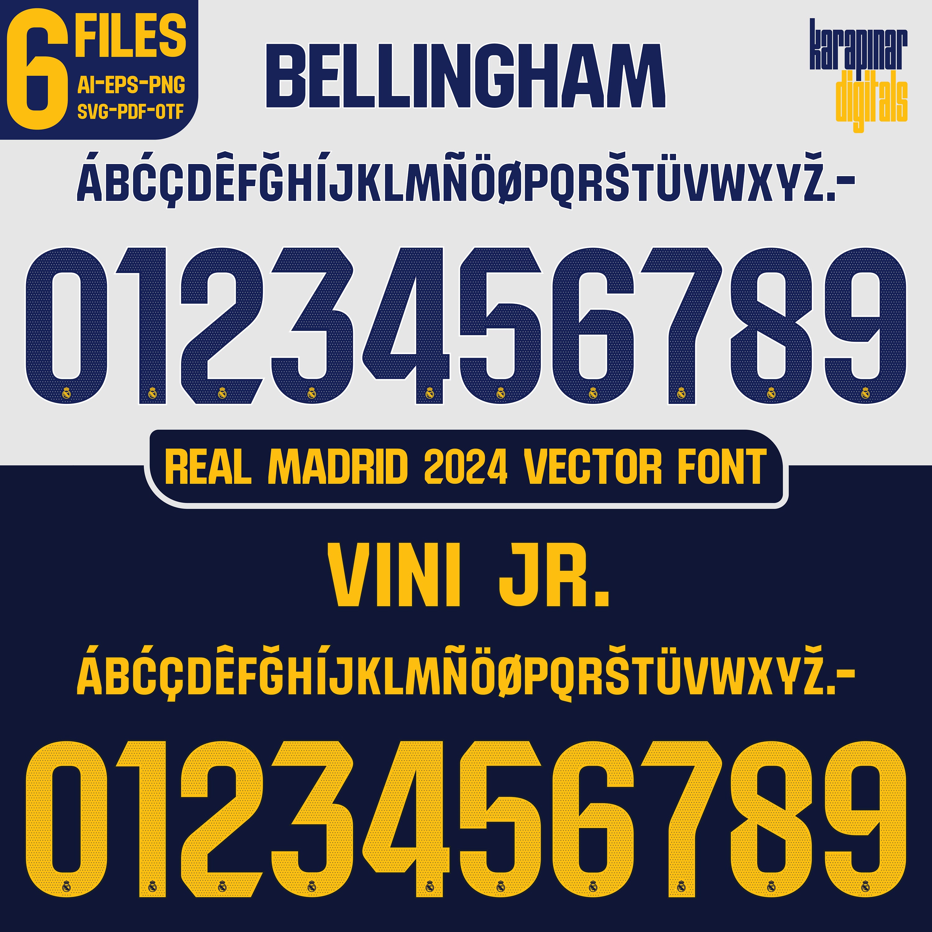 Font Vector Real Madrid La Liga 2024 Digital Download AI Eps Svg Pdf Il Fullxfull.5435412151 G60n