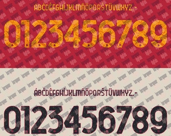 Font Jersi As Roma Roma 2024 Jersey Font Vector (Digital Download)