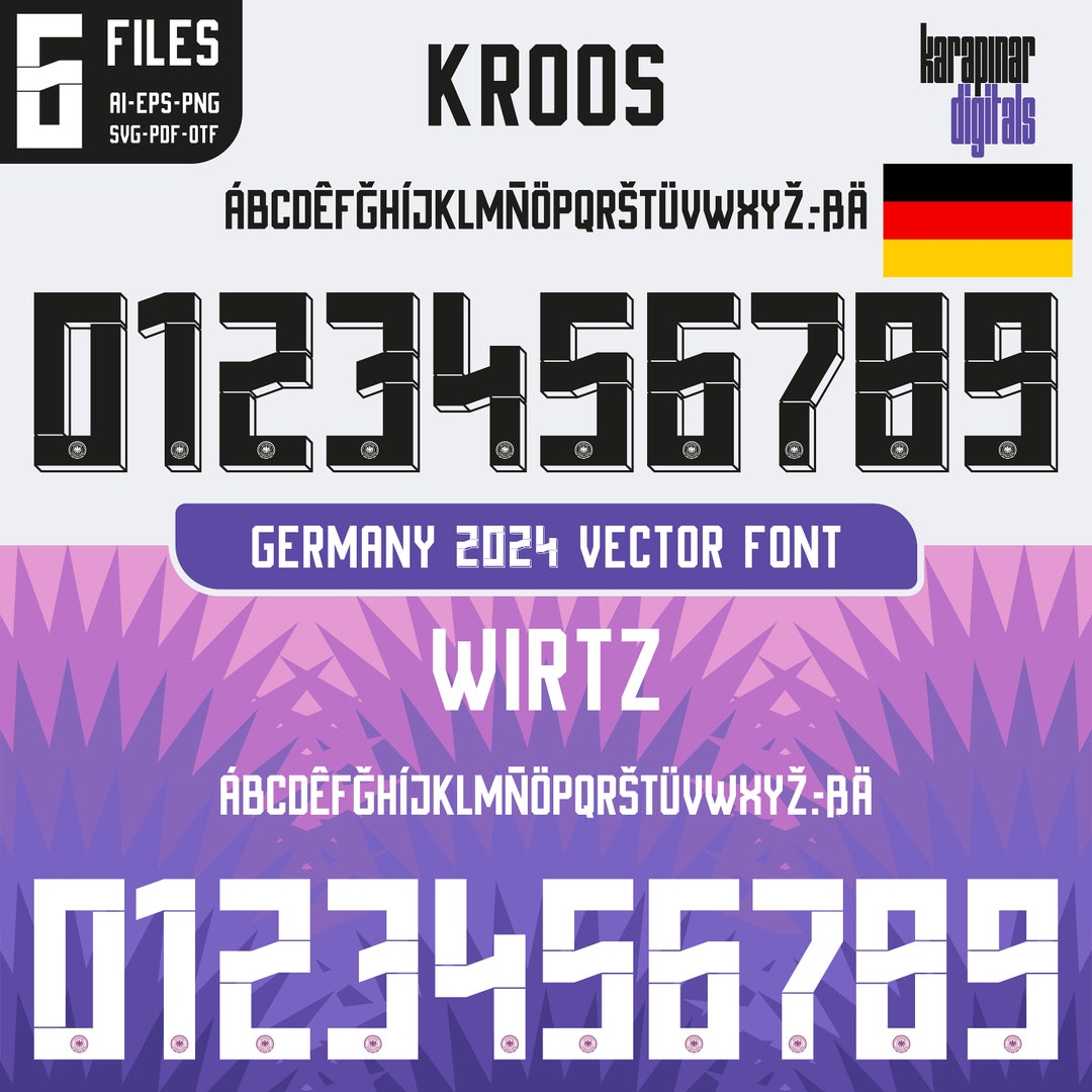 Font Vector Germany 2024 Font AI, Eps, Svg, Png, Pdf, Otf / Germany ...