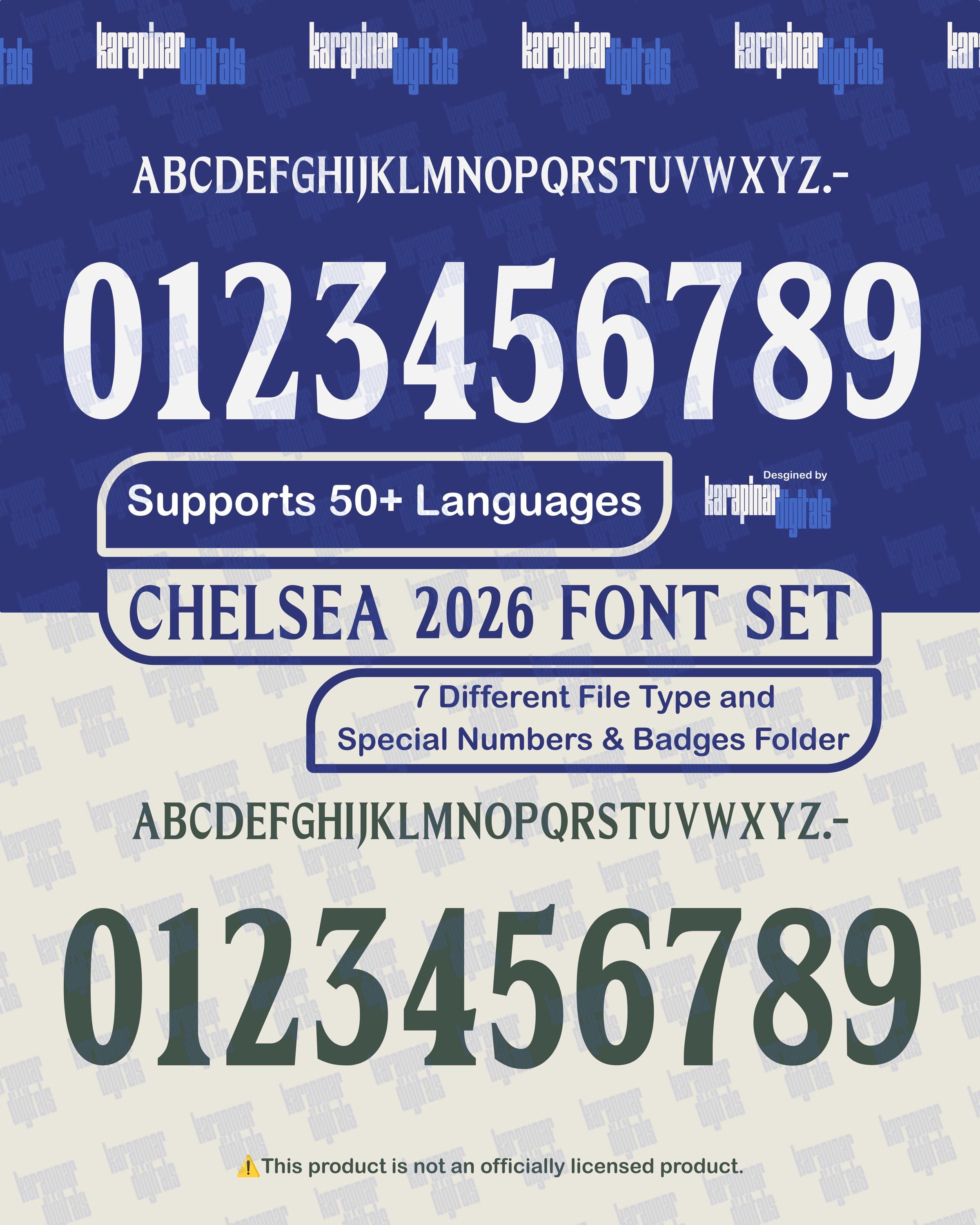 West London 2026 Font Premium Vector Set | Svg, AI, Eps, Pdf, Png