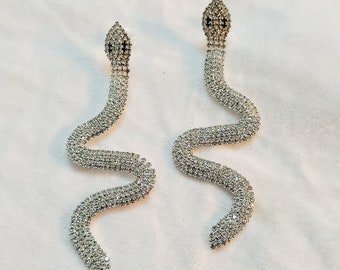 Strass slangenhanger, feestsieraden