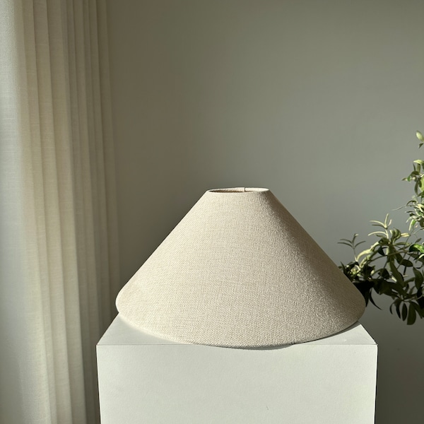 Linen blend textured lampshade nordic boho look perfect for table lamps