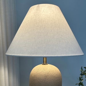 Lampshade Off White Linen Textured Lampshade Tapered Lamp Shade perfect for table lamps and floor lamps