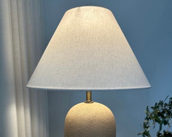 Lampshade Off White Linen Textured Lampshade Tapered Lamp Shade perfect for table lamps and floor lamps