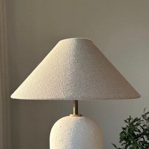 Lamp Shade Linen blend textured Lampshade Cone lampshade Coolie Lamp Shade Nordic Boho look perfect for table lamps and floor lamps