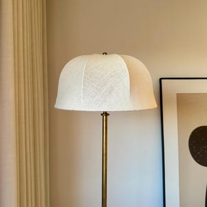 Vintage Shape Lamp Shade cream beige linen Textured Lamp shade dome linen Lamp Shade perfect for table and floor lamps or as a pendant