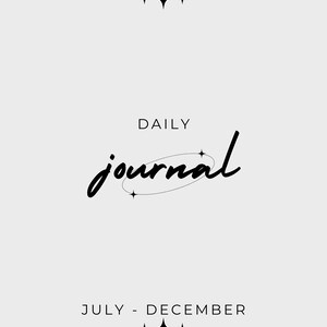 July - December Daily Moon Journal
