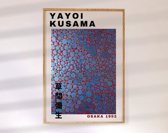 Yayoi Kusama Print, Gallery Wall Art, Digital Print, Yayoi Kusama Print, Kusama Exhibition Prints,
