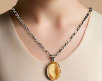 Jasper Pendant Necklace: Natural Gemstone Jewelry, Handmade & Unique, Bohemian Style, Perfect Gift for Her