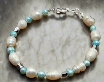 Classy Elegant Pearl Bracelet For Her Genuine Pearl Bracelet For Holiday Wedding
