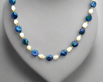 Coin Pearl Necklace for Women | Luxurious Jewelry for Special Occasions & Gifts | Elegant Bridal Accessory
