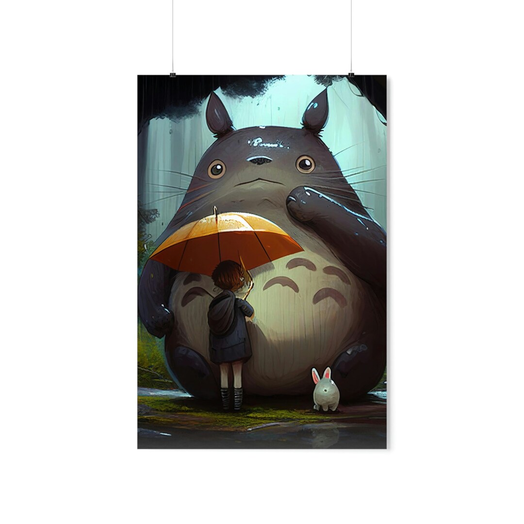 Ghibli Poster Totoro Ukiyo E Art Ghibli Gifts for Her - Etsy