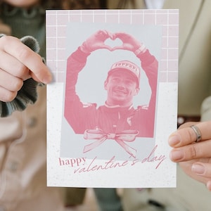 F1 Charles Leclerc Rosa Valentinstag Karte l Ein süßes Valentinstagsgeschenk für BFF & Sie und Formel-1-Fan