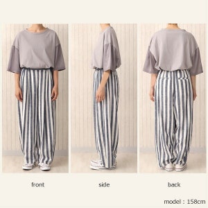 Japanese Fashion Full-Length Cotton Linen Circus Wide Fit Pant image 15